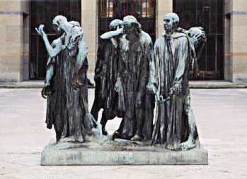 The Burghers of Calais in the Kunstmuseum Basel, bronze