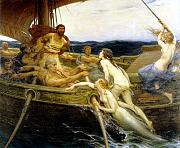 Herbert James Draper (1864-1920), Ulysses and the Sirens (1909) Ferens Art Gallery, Hull