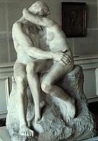 The Kiss, enlarged, marble