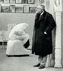 Rodin and Seated Ugolino at the Alma Pavilion, 1900